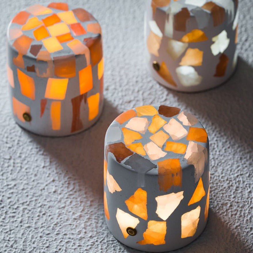 Cylinder Stone Decorative Night Lights - abyssglow
